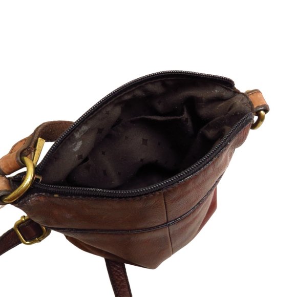 All Leather Outer Small Crossbody Bag - Picture 10 of 11